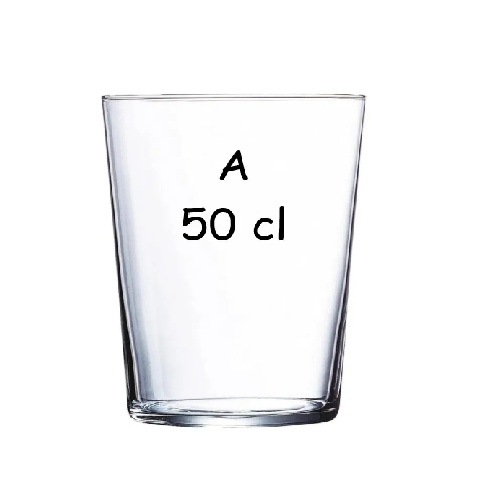 Verre personnalisé gravé laser (​type A)
